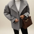 Double Breasted Winter Pea Coat for Women