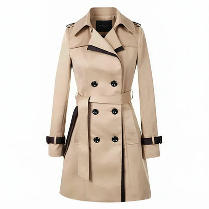 Double Breasted Trench Coat for in Black - styled look