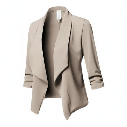 Draped Front Blazer for in Pink - image 6