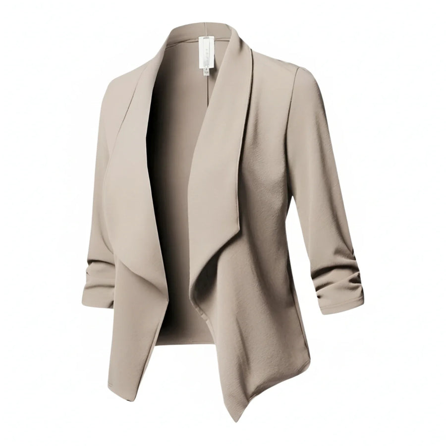 Luvrefashion | Draped Front Blazer for in Pink - image 6