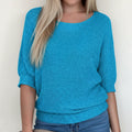 Women's Sweater with Elbow-Length Sleeves