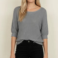 Women's Sweater with Elbow-Length Sleeves