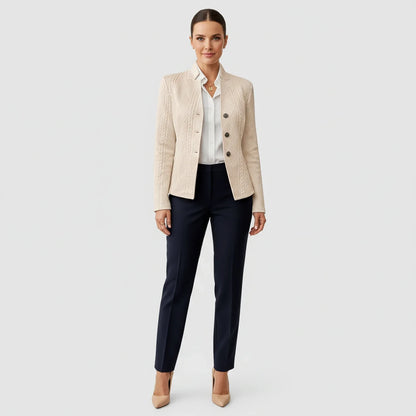 Tailored Blazer for in Beige - side view