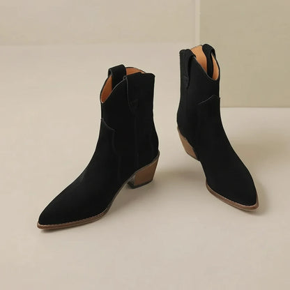 Ladies' Western Style Ankle Boots in Apricot - image 6