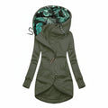 Women's Hooded Winter Jacket with Tunic Length