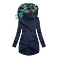 Women's Hooded Winter Jacket with Tunic Length