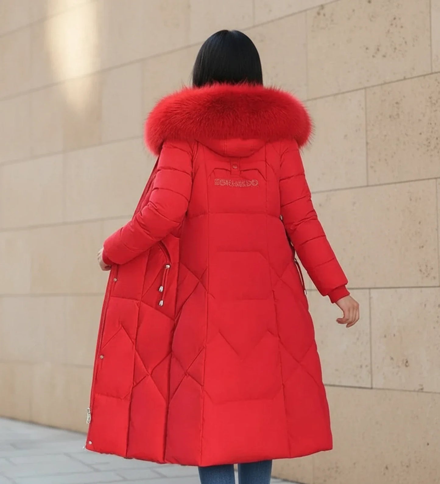 Quilted Hooded Jacket in White - image 13