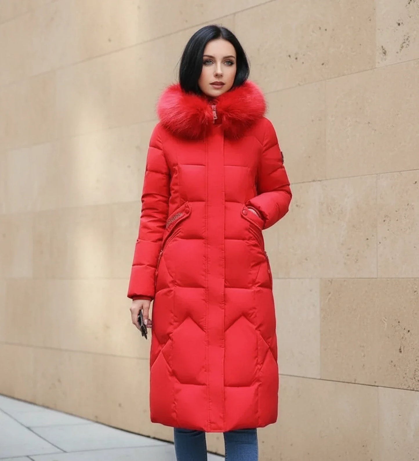 Quilted Hooded Jacket in White - image 12