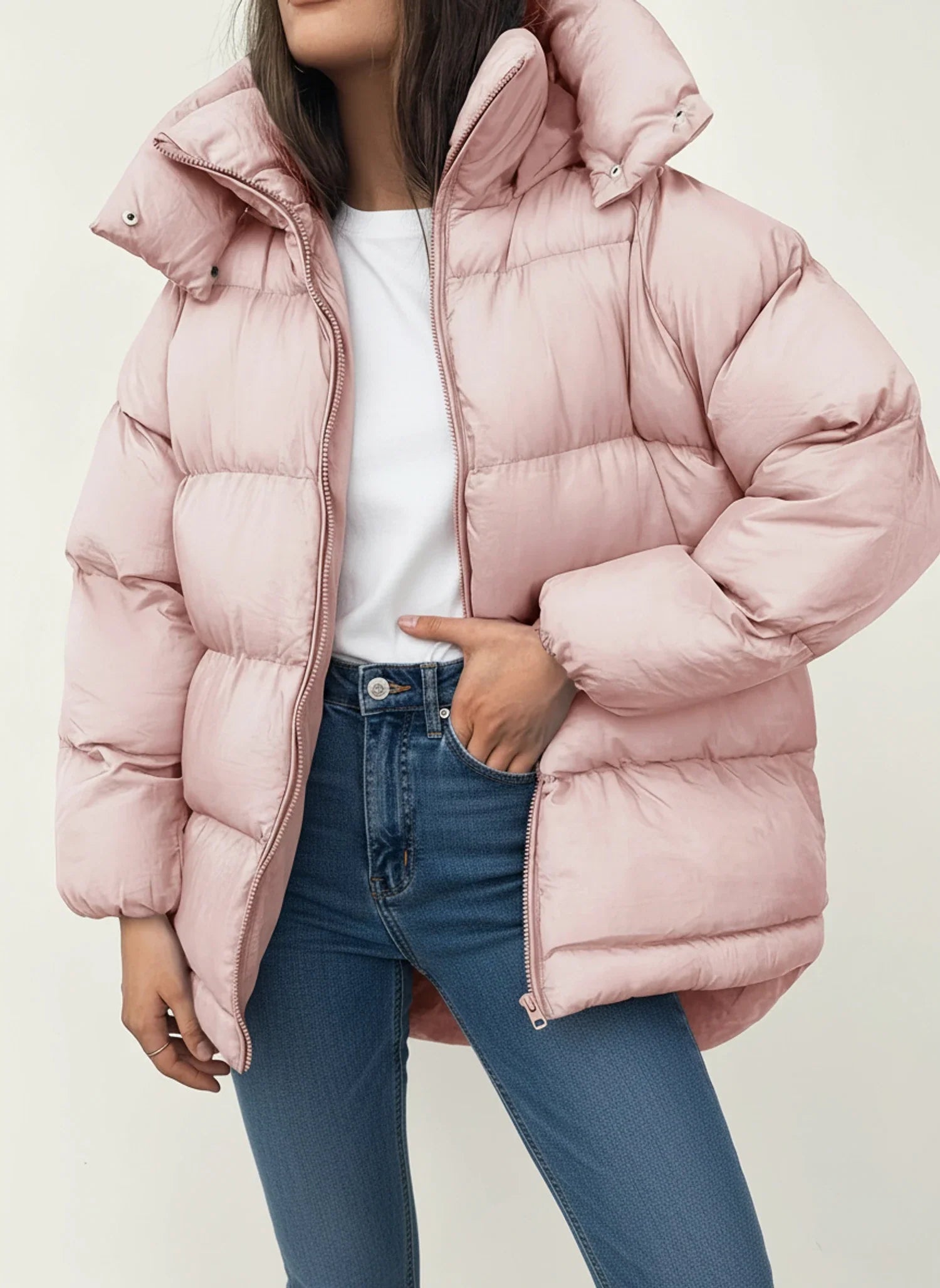 Luvrefashion | Roomy Winter Puffer Coat in Black - image 8