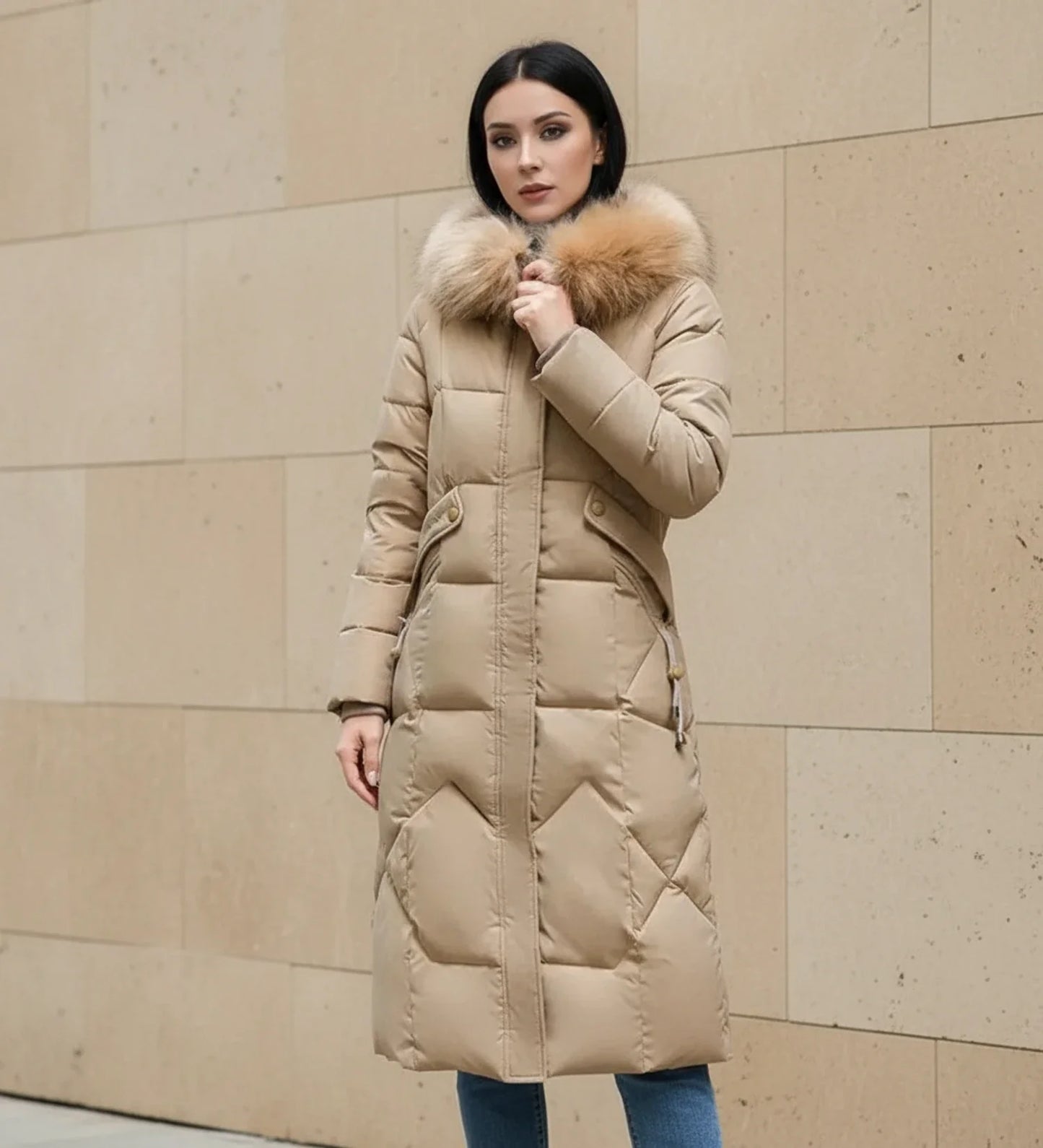 Quilted Hooded Jacket in White - image 18