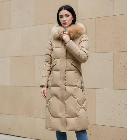 Quilted Hooded Jacket in White - image 18