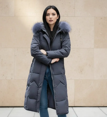 Quilted Hooded Jacket in White - image 15