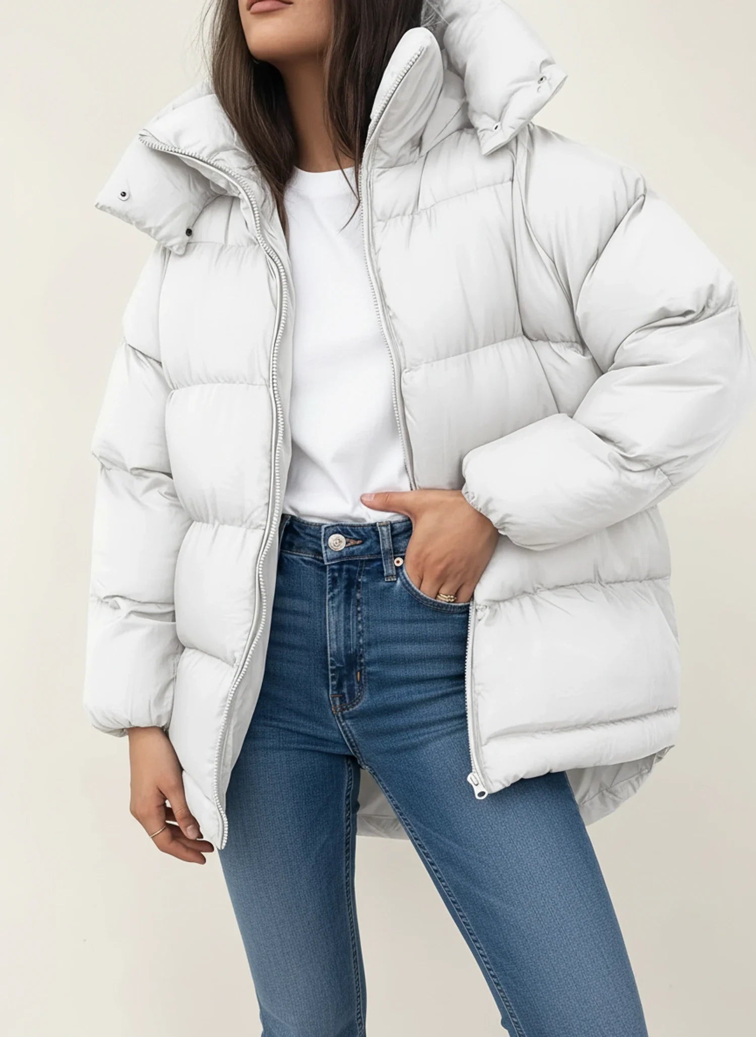 Luvrefashion | Roomy Winter Puffer Coat in Black - image 10