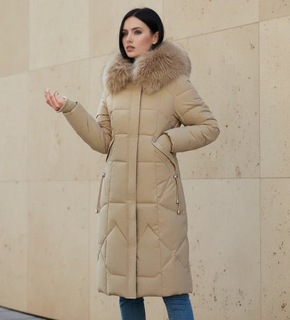 Quilted Hooded Jacket in White - image 16