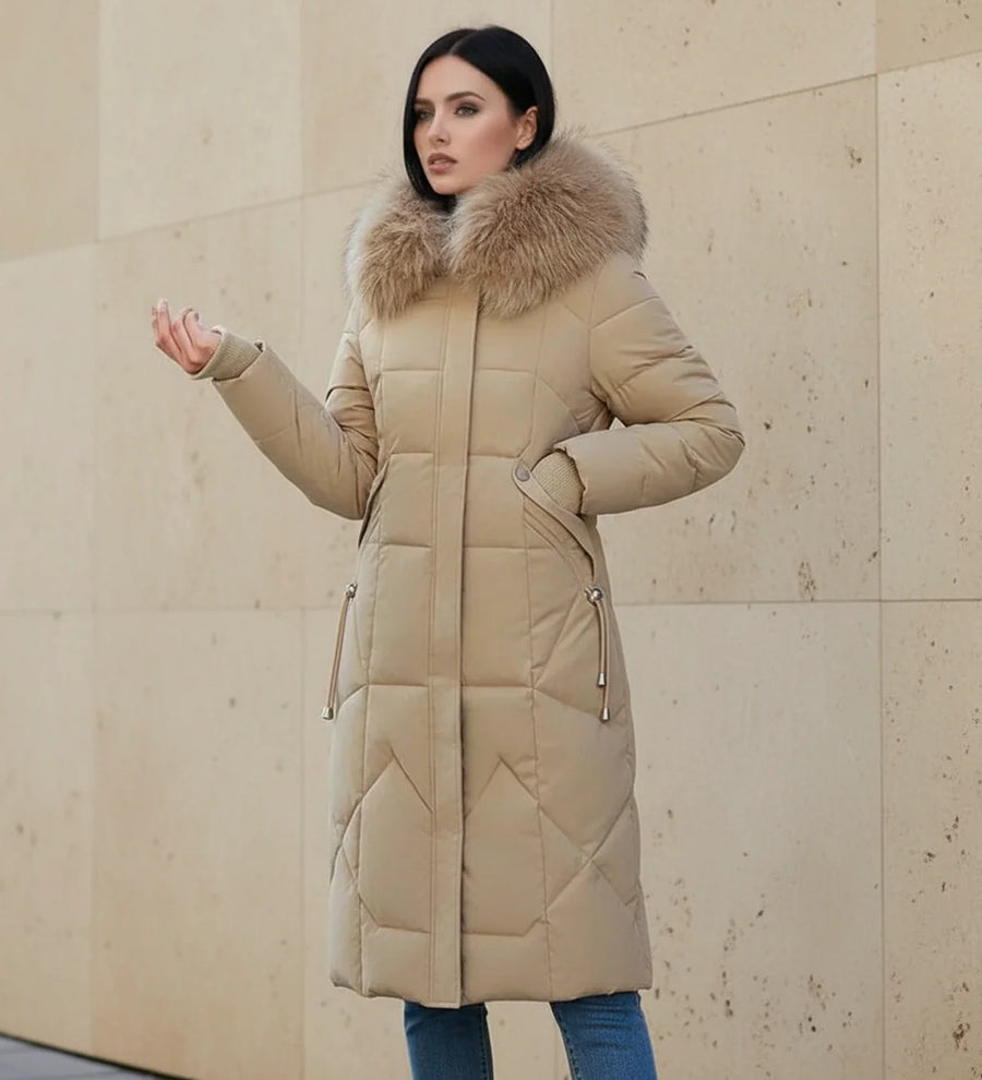 Luvrefashion | Quilted Hooded Jacket in White - image 16