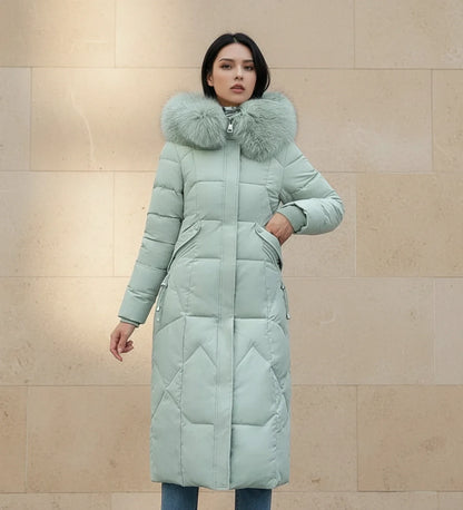 Quilted Hooded Jacket in White - image 9