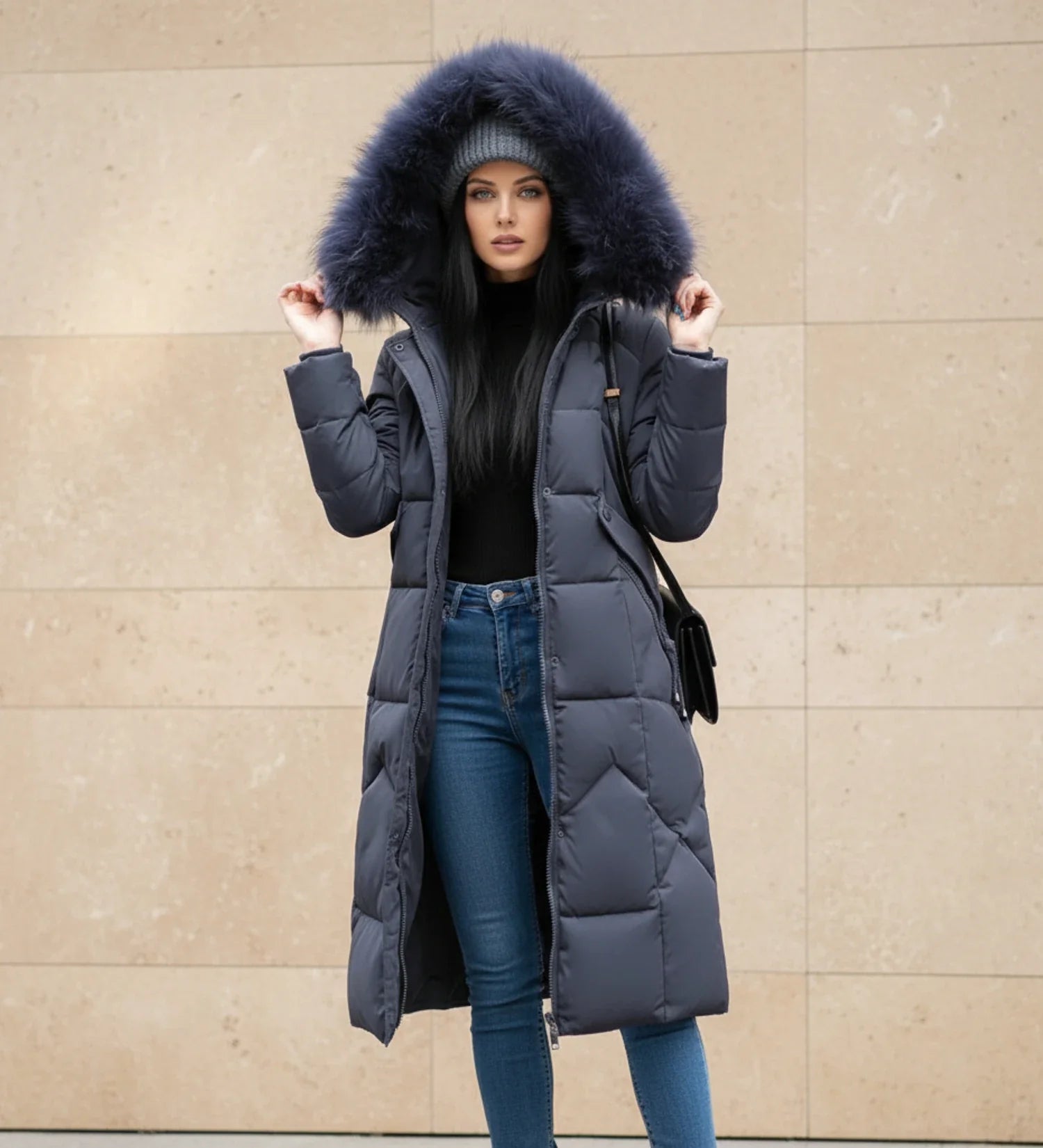 Quilted Hooded Jacket in White - image 14