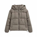 Women's Winter Puffer Jacket with Hood