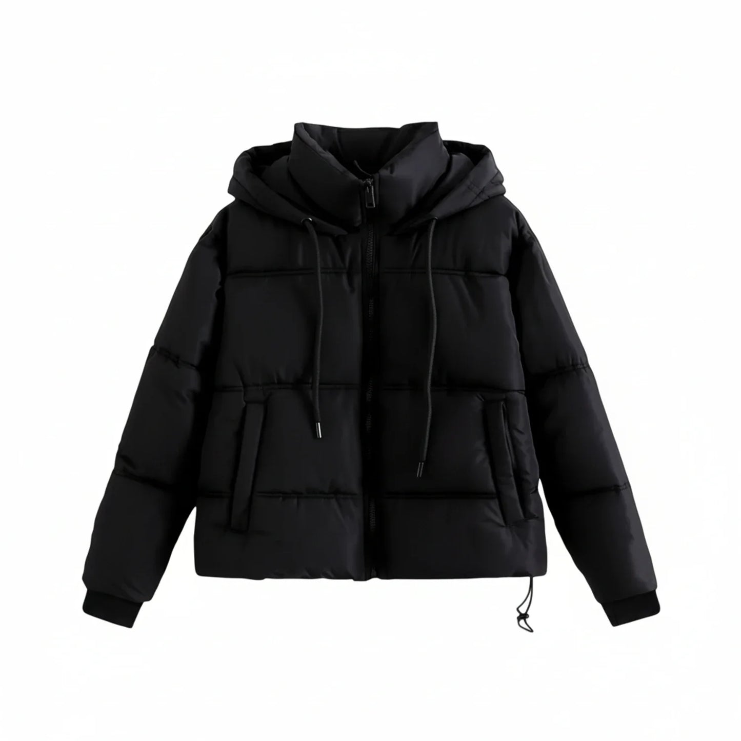 Luvrefashion | Winter Puffer Jacket with Hood in Khaki - image 6