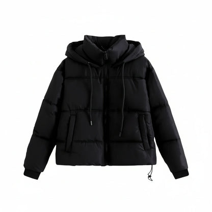 Luvrefashion | Winter Puffer Jacket with Hood in Khaki - image 6