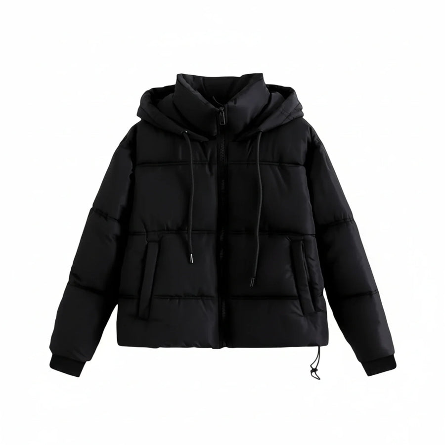 Luvrefashion | Winter Puffer Jacket with Hood in Khaki - image 6