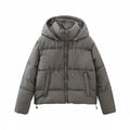 Women's Winter Puffer Jacket with Hood