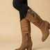 Women's Western Knee-High Boots - Brown