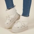 Ladies' Winter Ankle Boots with Lace-Up Design