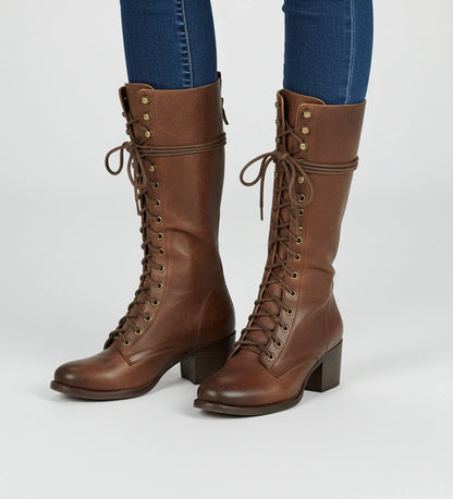 Block Heel Combat Boots for in Grey - image 6