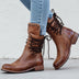 Ladies' Lace-Up Booties - Brown