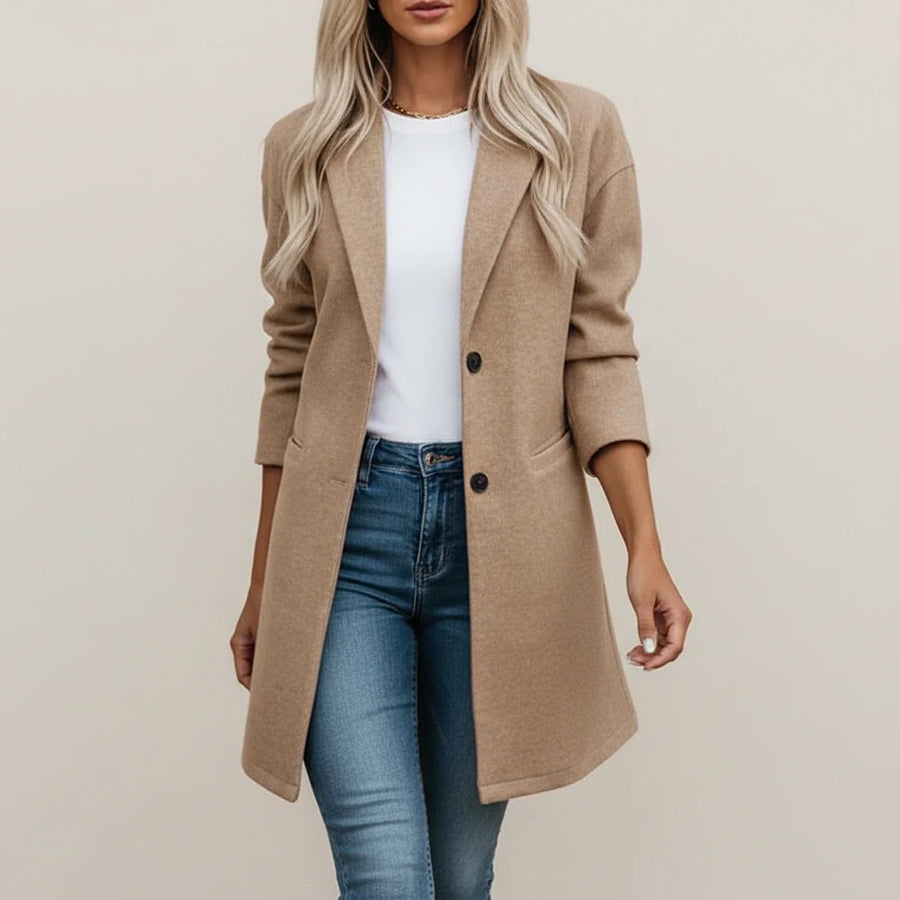 Luvrefashion | Extended Length Blazer in Black - back view