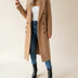 Classic Women's Long Trench Coat - Brown