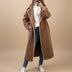 Women's Extended-Length Duster Coat - Caramel