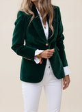 Women's Casual Blazer with Notched Lapel