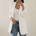 Open Front Blazer Jacket for Women