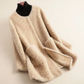 Women's Plush Open-Front Teddy Winter Jacket
