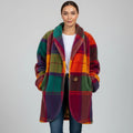 Women's Large Checkered Coat