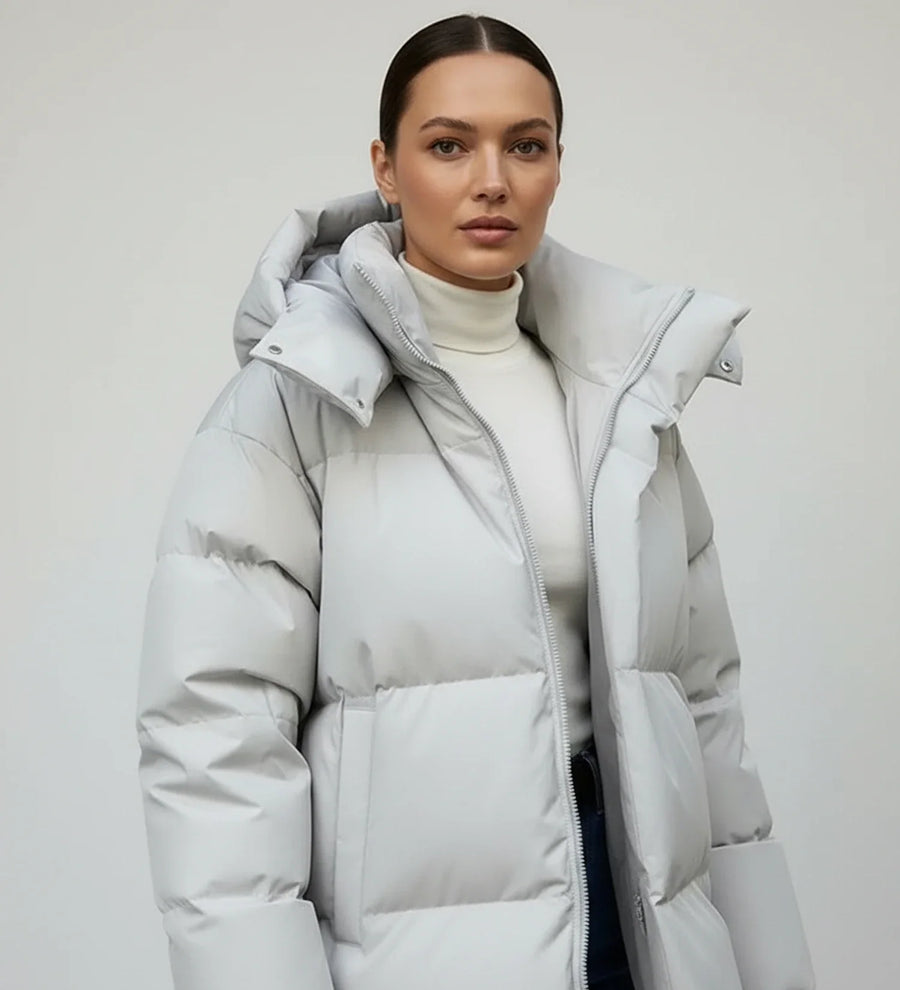 Luvrefashion | Insulated Winter Coat in Black - styled look
