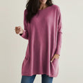 Women's Cozy Oversized Pocket Sweater Dress
