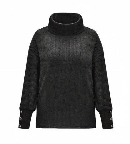 Loose Fit Cowl Neck Sweater in White - image 6