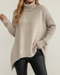 Ladies' Cozy Turtleneck Sweater for Winter