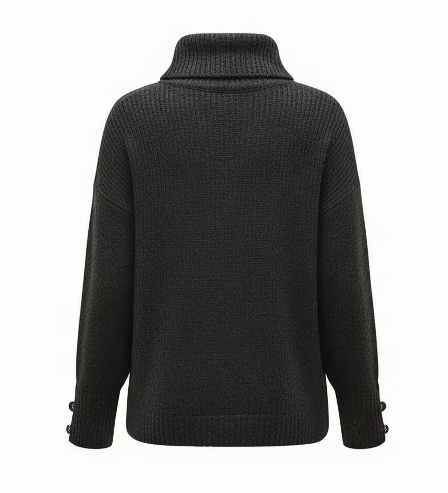 Loose Fit Cowl Neck Sweater in White - image 7