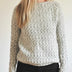 Ladies' Comfortable Boat Neck Knitted Sweater - Gray
