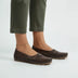 Ladies' Breathable Slip-On Loafers - Coffee