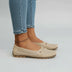 Ladies' Breathable Slip-On Loafers - Beige
