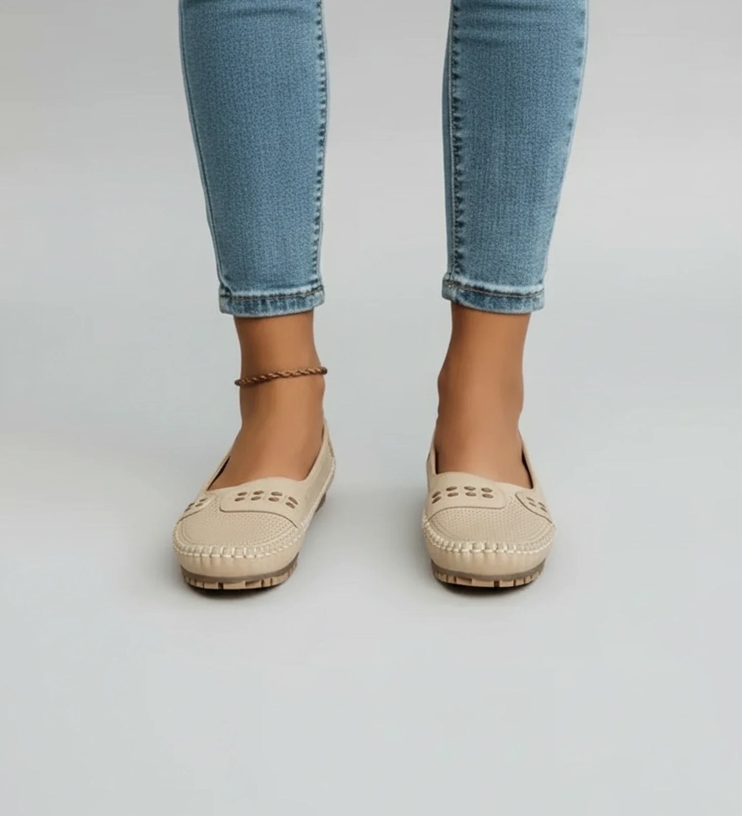 Ladies' Breathable Slip On Loafers in Coffee - image 6