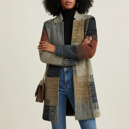 Plaid Longline Shirt Jacket for in Multicolored - side view