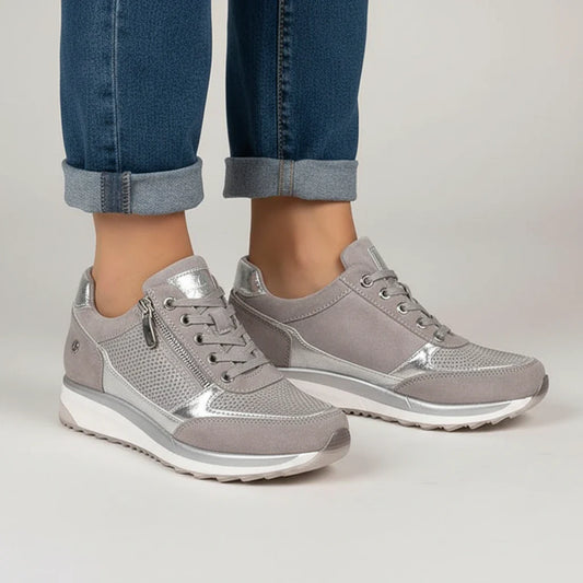 Platform Sneakers for in Gray - front view
