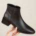Ladies' Ankle Boots with Pointed Toe Design - Black