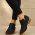 Pointed Toe Ankle Boots for Women - Black